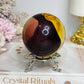 Large Mookaite Jasper Sphere on Stand 392g