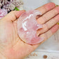 Rose Quartz Carved Moon 7cm