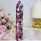 Fabulous Large 15cm Sparkling Purple Mica Tower