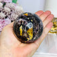 Large Brecciated Fluorite Sphere on Stand 455g