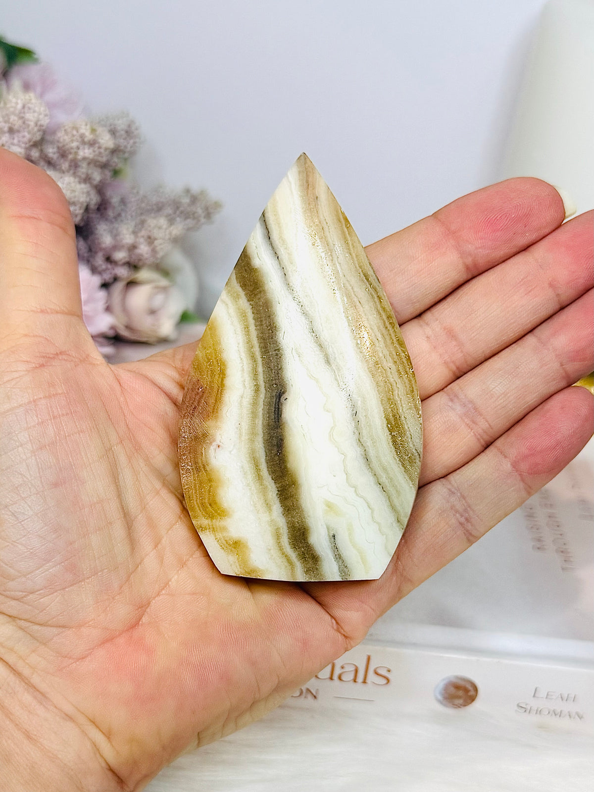 Orange Calcite Flame 9cm