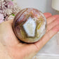 Large Mexican Crazy Lace Agate Druzy Sphere on Stand 376g