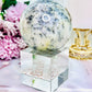 Spiritual Healing ~ Incredible Large 404gram Dentrictic Opal Sphere On Silver Stand (glass stand in pic is display only)