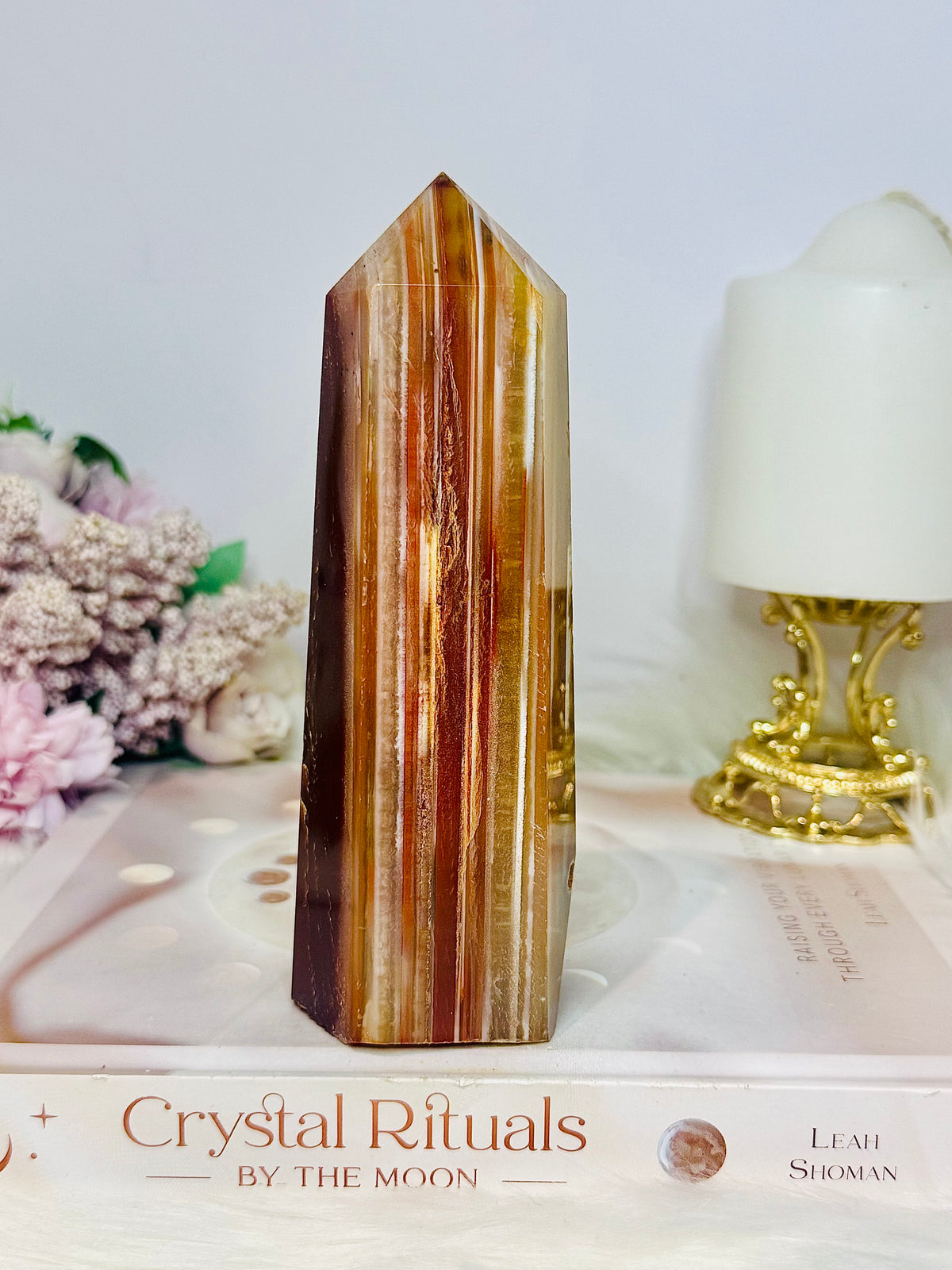 Large Carnelian Chunky Tower 15.5cm 528g