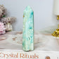 Blue Hemimorphite Druzy Tower 9cm