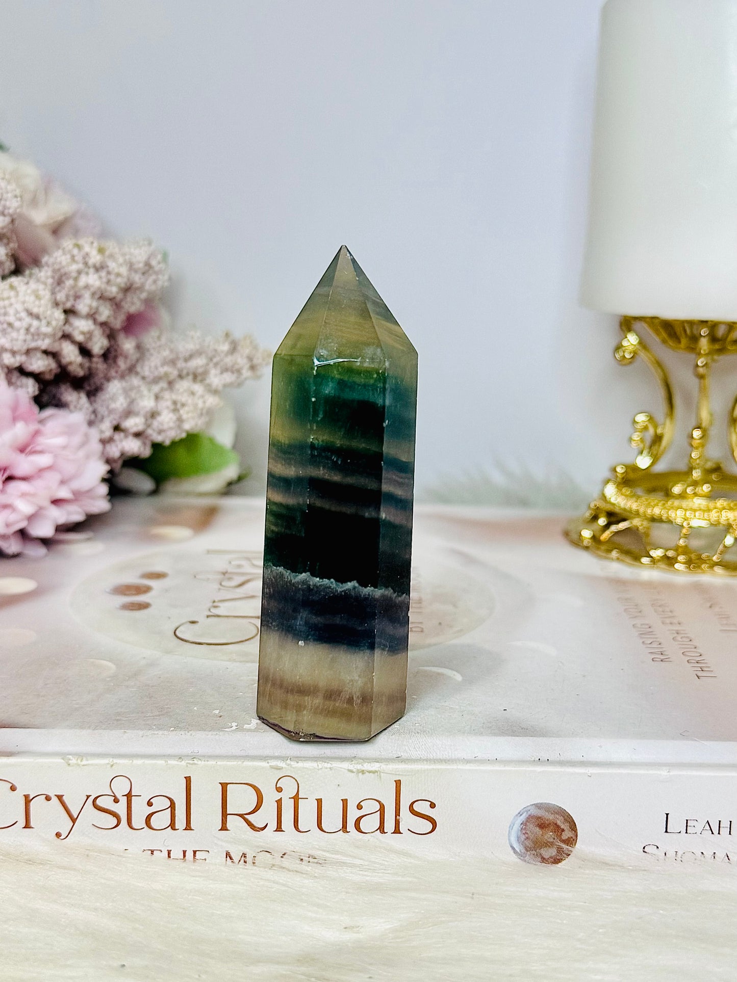 Rainbow Fluorite Tower 8.5cm