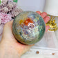 Large Ocean Jasper Sphere on Stand 840g
