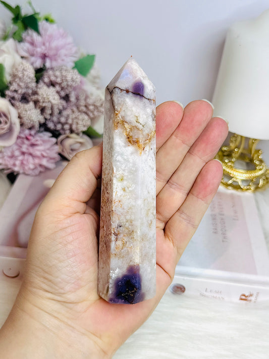 Flower Blossom | Agate Tower 13cm