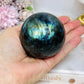 Large Labradorite Sphere On Stand 436g