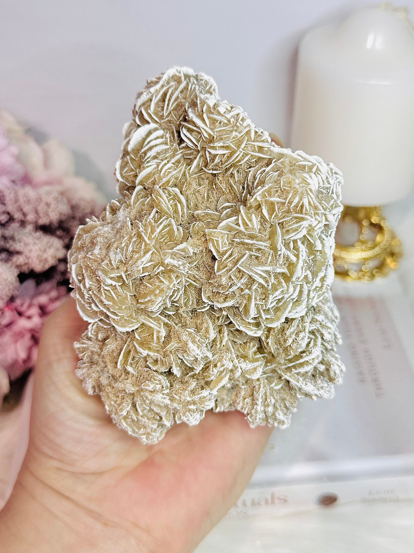 Natural Large Desert Rose Selenite Specimen 12cm 463grams