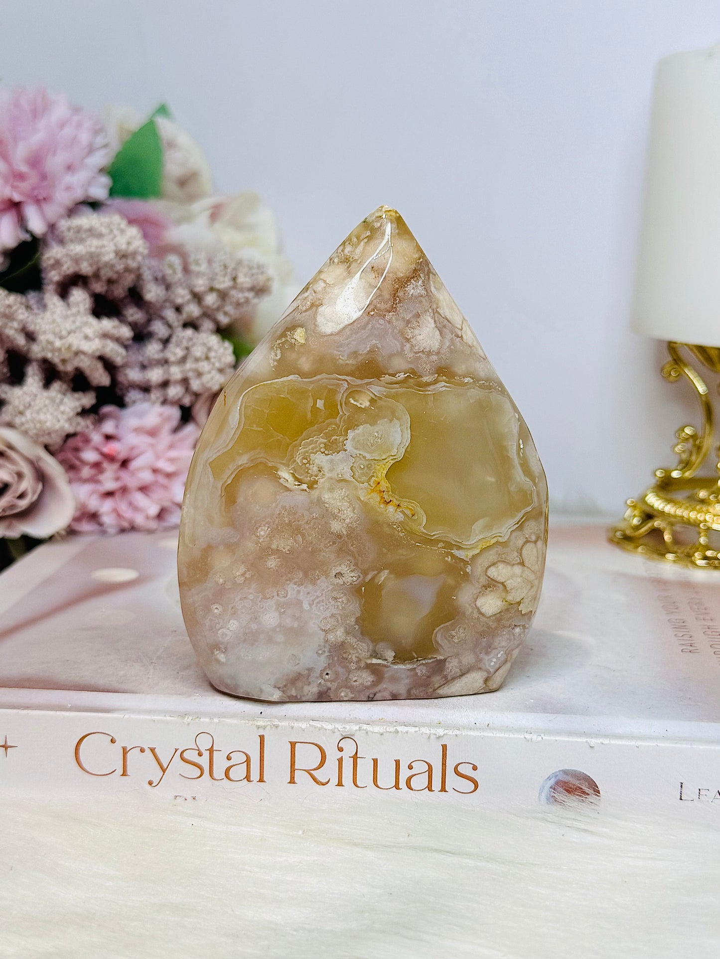 Flower Agate Freeform | Flame 10cm