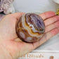 Amethyst X Agate Sphere on Stand 276g