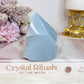 Blue Angelite Polished & Rough Tower 7.5cm