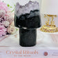 Large Chunky Amethyst Mushroom Carving 553grams 12cm