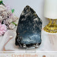 Black Tourmaline in Quartz Slab on Stand 14.5cm