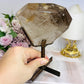 Natural Large Smokey Quartz Freeform On Stand from Brazil 15.5cm 667g