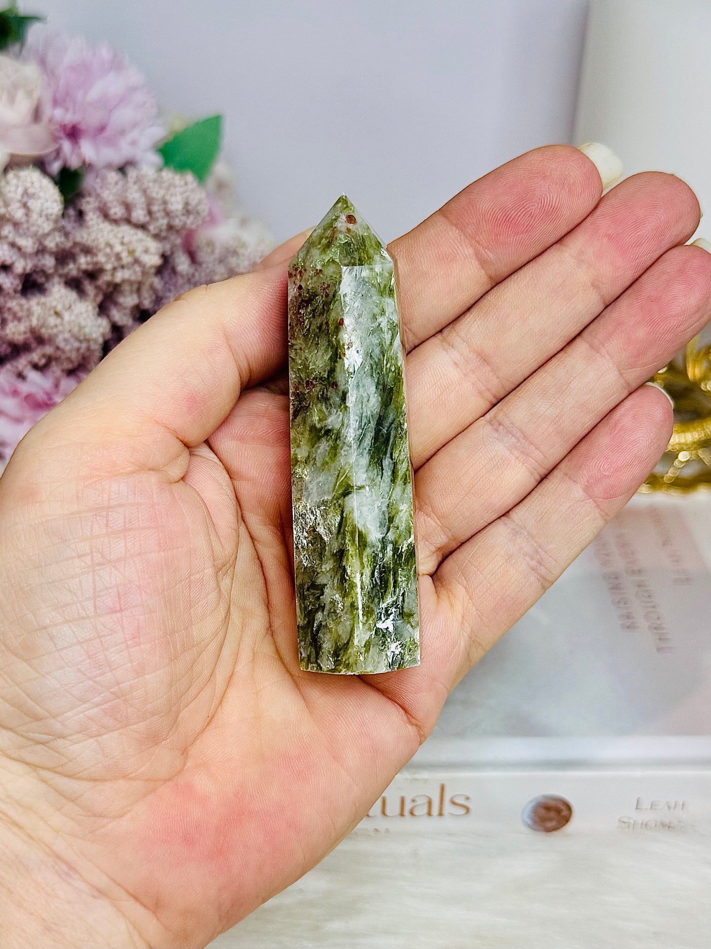 Green Mica Tower 8cm