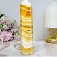 High Grade Orange Calcite Tower 15.5cm