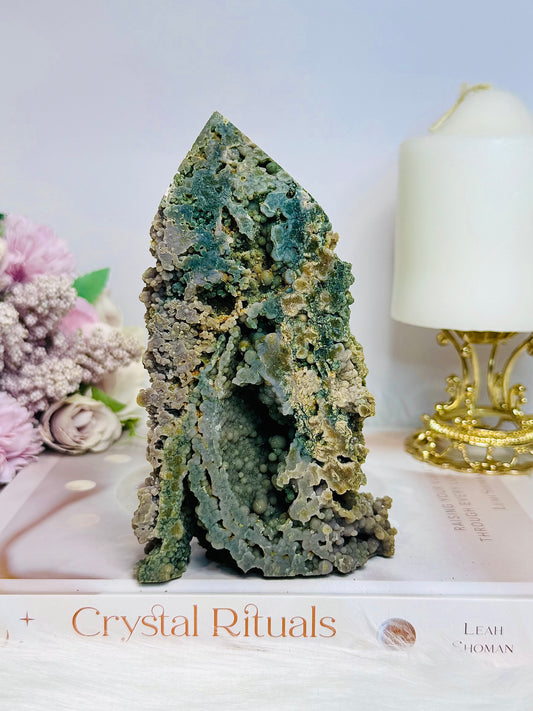 Large Natural Grape Agate Tower | Freeform 14cm 427g