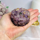 Resin Amethyst Incense Holder 7cm