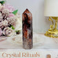 High Grade Fire Quartz Tower 9cm
