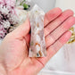 Beautiful 9cm Uniquely Cut Flower Agate Tower From Madagascar