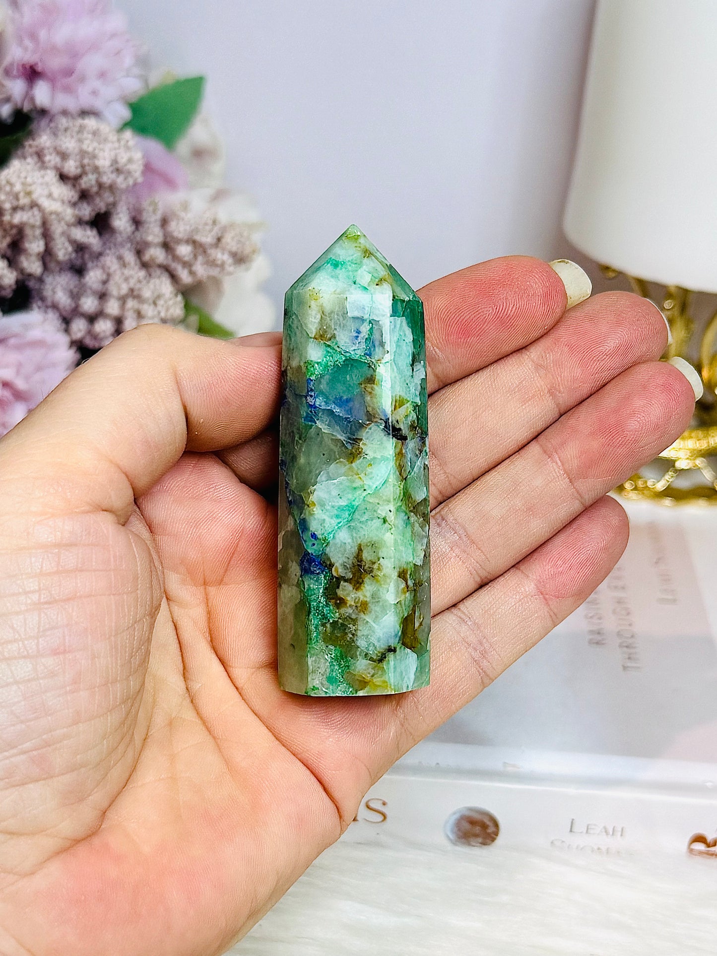 Chrysocolla Tower 9cm