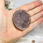 Amethyst Cluster Palm Stone (stand is display only)