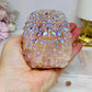 Large Aura Rose Quartz Carved Hedgehog 554g