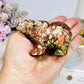Money Agate Carved Bear 8cm