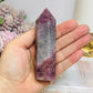Lavender Rose Quartz Tower 10cm
