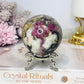 Large Pink Tourmaline Sphere On Stand 362g