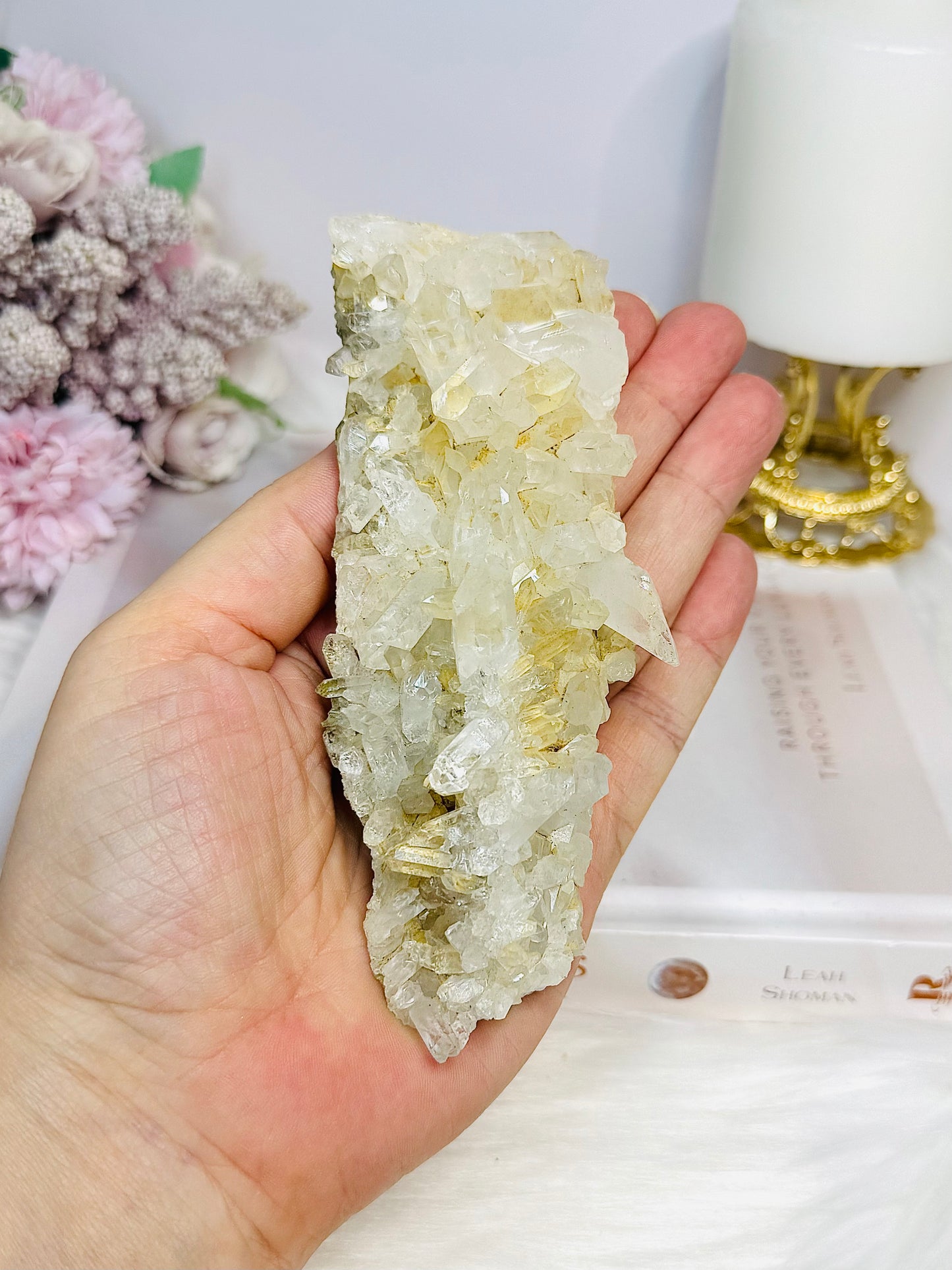 Natural Clear Quartz Cluster 13.5cm