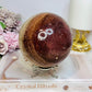 Large Chocolate Calcite Sphere On Stand 1.3KG