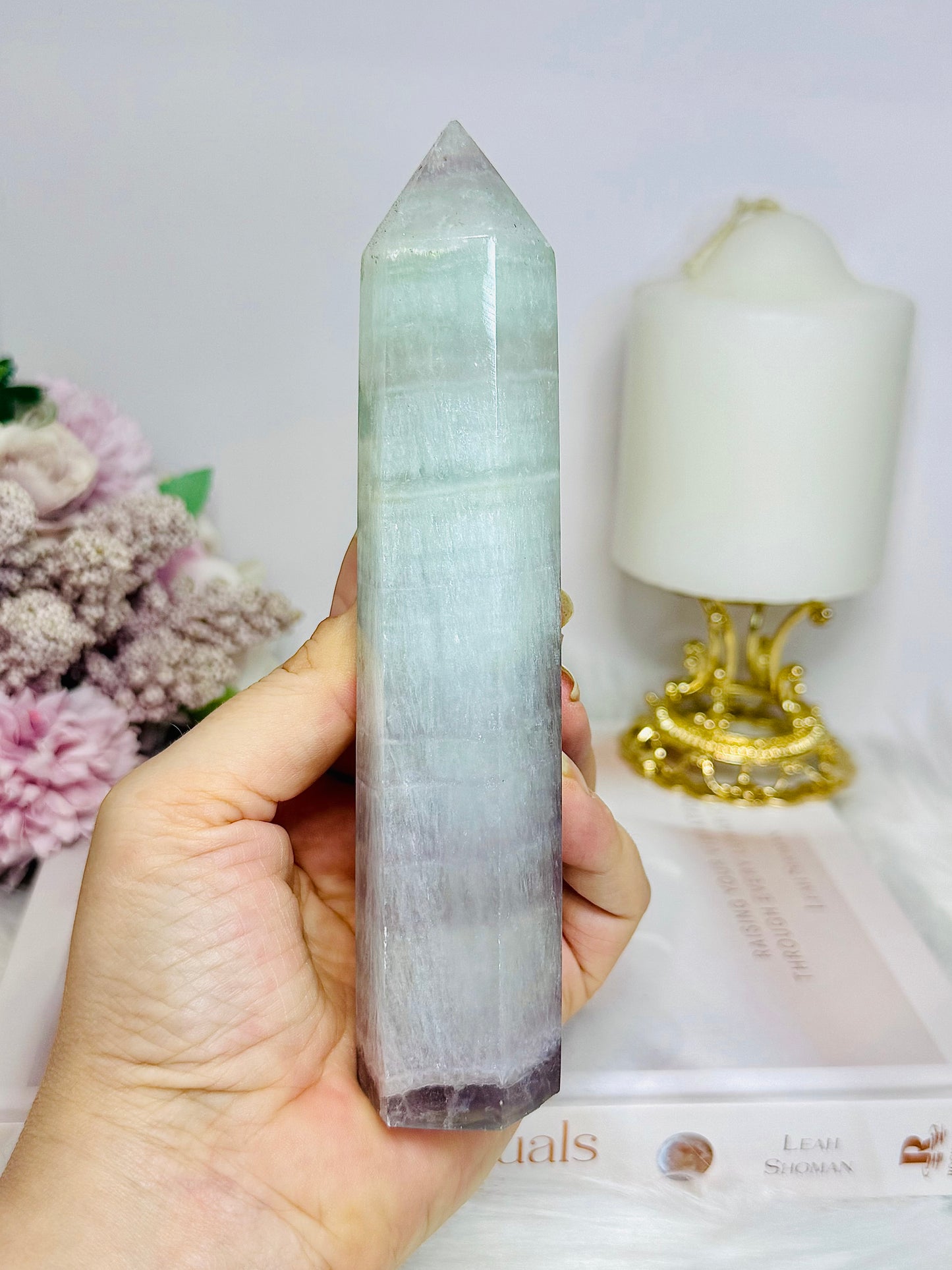 Pastel Fluorite Tower 16cm