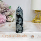 Snowflake Obsidian Tower 8.5cm