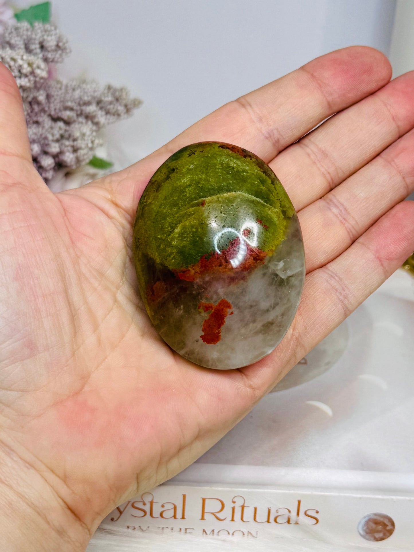 Blood Stone Palm Stone
