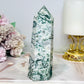 Moss Agate Chunky Tower 13cm