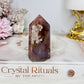 Chunky 7cm Flower Agate Tower