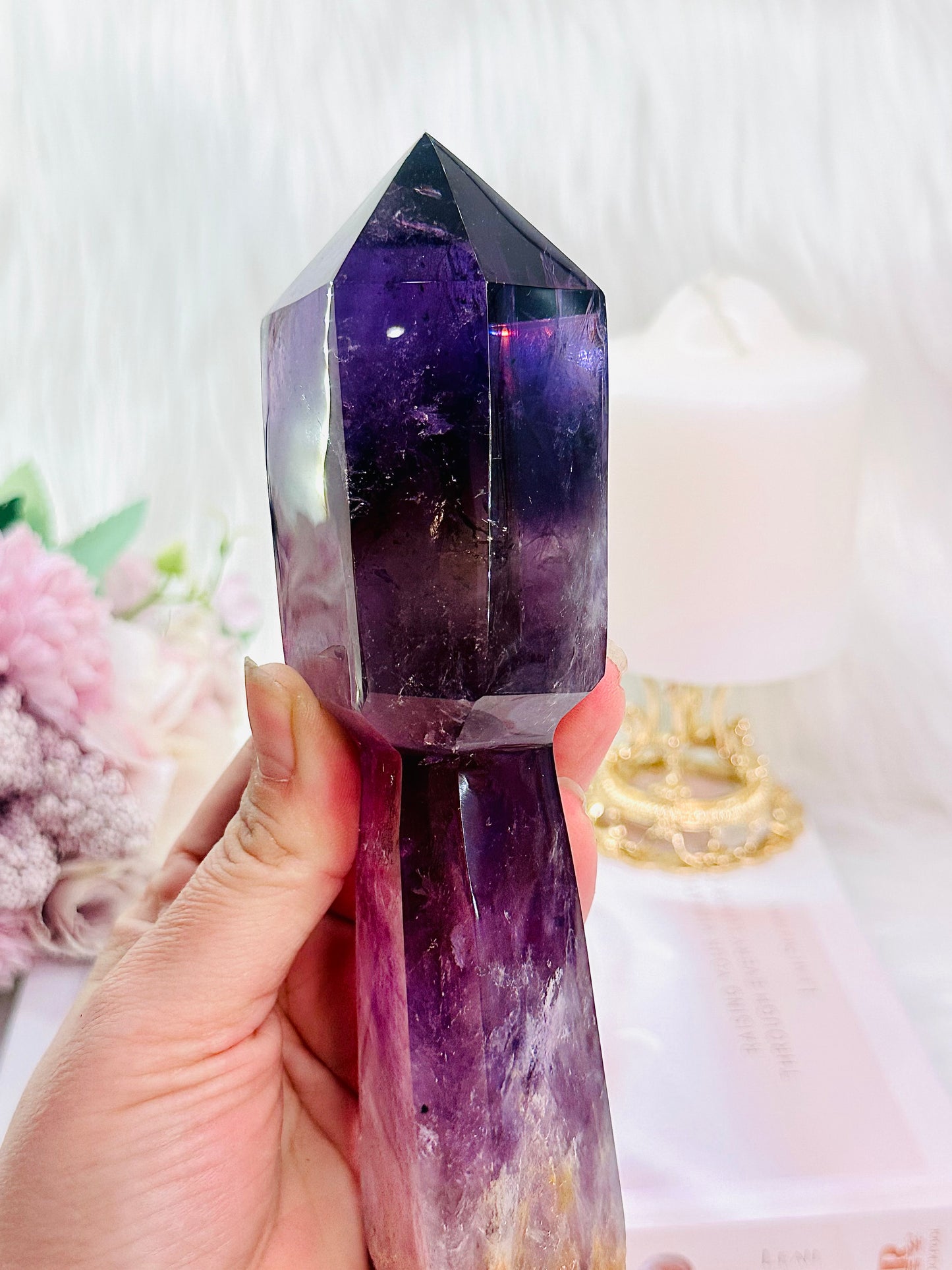 ⚜️ SALE ⚜️ The Most Absolutely Incredibly Gorgeous Large Chunky 21cm High Grade Amethyst Scepter With Rainbows