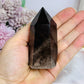 Smokey Quartz Chunky Tower 8cm ~ Discounted as chip on tip