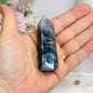 Druzy Moss Agate Tower 7cm