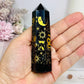 Black Obsidian Gold Sun & Moon Tower 10cm