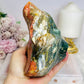 High Grade Ocean Jasper Carved Flame 13cm 1.1KG