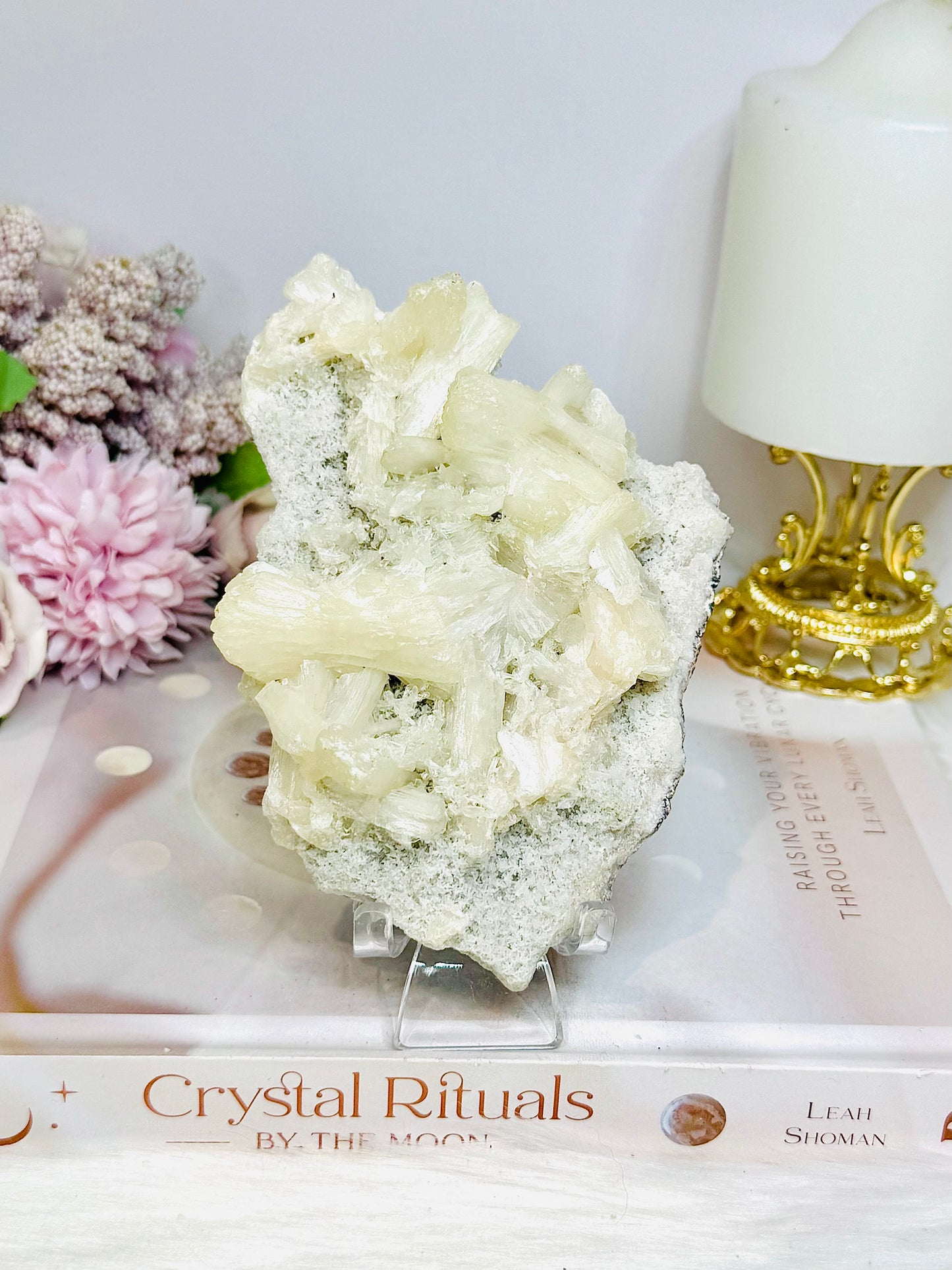 Apophyllite Cluster Specimen On Stand 13cm