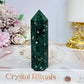 Moss Agate Tower 9.5cm