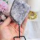 Natural Amethyst Cluster On Stand From Brazil 14cm