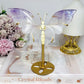 High Grade Amethyst in Quartz Butterfly Wings 15cm