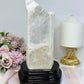 Large Natural Selenite On Timber Stand 21cm 1.1KG