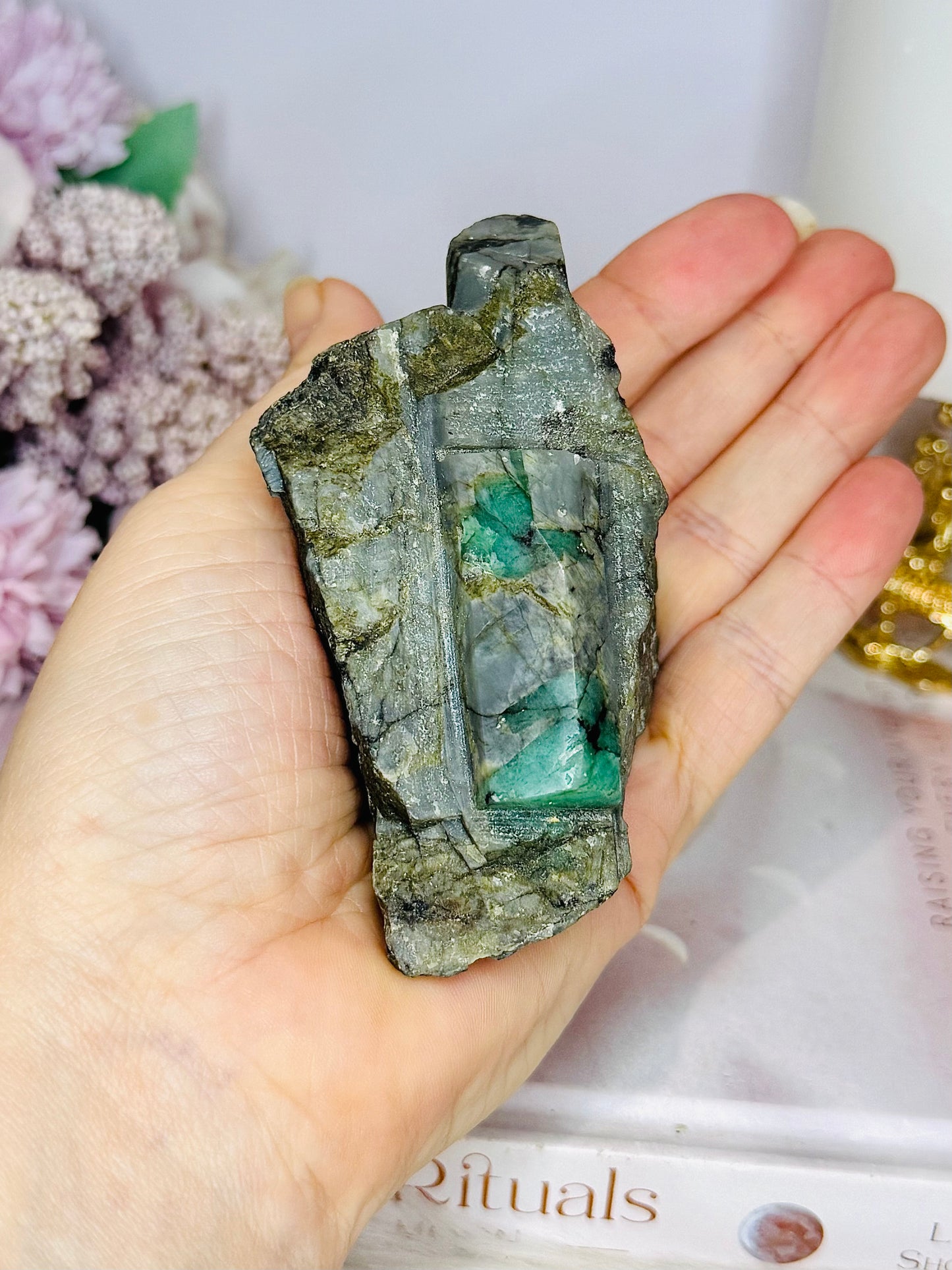 Natural Emerald Specimen On Matrix From Brazil 246g
